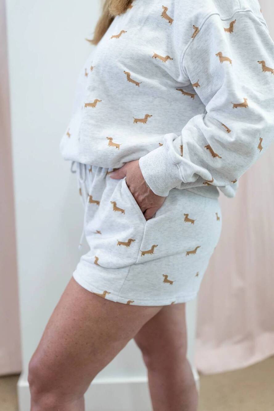 NEW SUNDAY EDITION hot dog shorts in light grey heather - Picture 6 of 9